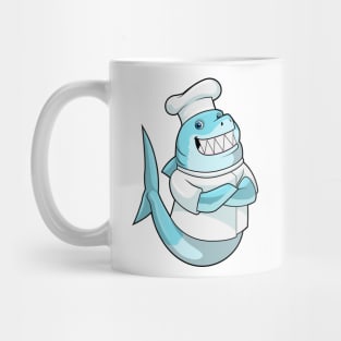 Shark as Chef with Cooking apron Mug